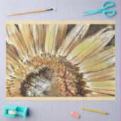 ラグジュアリーエレガントウォーターカラーサンフラワーコレクション 薄葉紙 (クラフト)