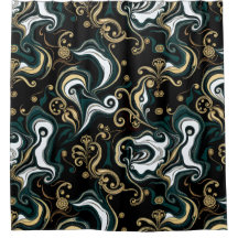 ラグジュアリーエレガントグラムシャワーカーテン