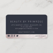 ラグジュアリーエレガントグラムバラ金ゴールド抽象芸術VIPロイヤリティ ロイヤリティカード (裏面)