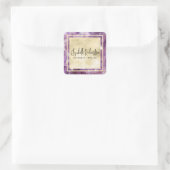 ラグジュアリーエレガントグラムボホアメジストクリスタルブティック スクエアシール (バッグ)