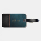 ラグジュアリーエレガントグリーンリーザルック ラゲッジタグ (裏面横)