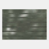 ラグジュアリーエレガントグリーン金ゴールドクリスマスホリデーツリー ラッピングペーパーシート (正面)