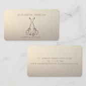 ラグジュアリーエレガントシック,ドレス 名刺 (正面/裏面)