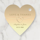 ラグジュアリーエレガントシルバ結婚ーズ・サンキュー フェイバータグ (裏面)