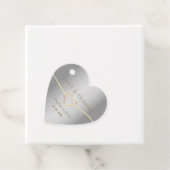 ラグジュアリーエレガントシルバ結婚ーズ・サンキュー フェイバータグ (インサイチュ)