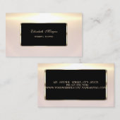 ラグジュアリーエレガントススタイリッシュ・シャイニープロフェッショナル 名刺 (正面/裏面)