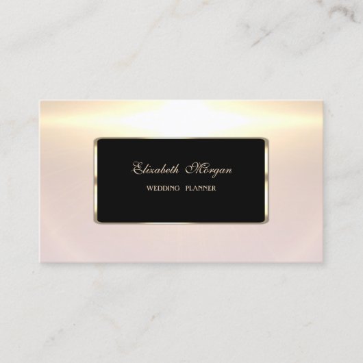 ラグジュアリーエレガントススタイリッシュ・シャイニープロフェッショナル 名刺 (正面)