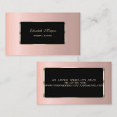 ラグジュアリーエレガントスタイリッシュプロフェッショナル 名刺 (正面/裏面)