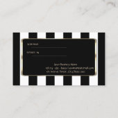 ラグジュアリーエレガントストライプの、紙吹雪紹介カード 紹介カード (裏面)