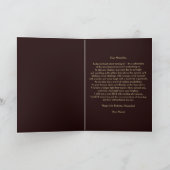 ラグジュアリーエレガントスパークリー真夜中グロー21st誕生日 カード (内部)