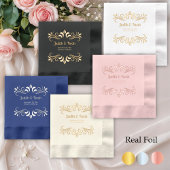 ラグジュアリーエレガントス結婚ズ 箔ナプキン