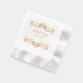 ラグジュアリーエレガントス結婚ズ 箔ナプキン (左)