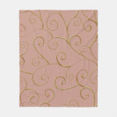 ラグジュアリーエレガントバロックスタイルフリースブランケット フリースブランケット (正面)