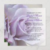 ラグジュアリーエレガントパープルバラウェディングシャワー招待状 招待状 (正面/裏面)