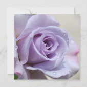 ラグジュアリーエレガントパープルバラウェディングシャワー招待状 招待状 (裏面)