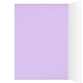 ラグジュアリーエレガントパープルフローラスワーズサンキューカード (内側 (左))