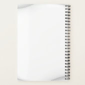 ラグジュアリーエレガントブティックホワイト金ゴールドビジネス プランナー手帳 (裏面)