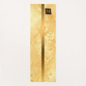 ラグジュアリーエレガントブモダンラック金ゴールド大理石 ヨガマット (正面)