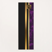 ラグジュアリーエレガントブモダンラック金ゴールド大理石 ヨガマット (正面)