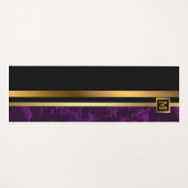 ラグジュアリーエレガントブモダンラック金ゴールド大理石 ヨガマット (正面(横))