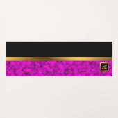 ラグジュアリーエレガントブモダンラック金ゴールド大理石 ヨガマット (裏面(横))