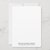 ラグジュアリーエレガントブラックパーソナライズされたサンキュー ノートカード (正面)