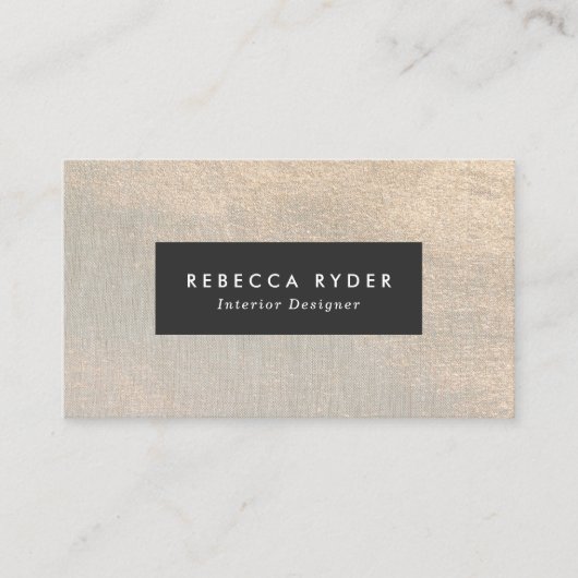 ラグジュアリーエレガントブラックフェイク金ゴールドパステルグリッター 名刺 (正面)