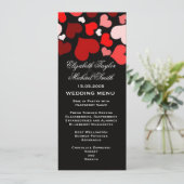 ラグジュアリーエレガントブラック/赤いハートのメ結婚ニュー メニュー (スタンド正面)