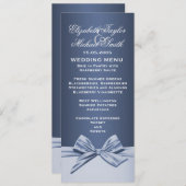 ラグジュアリーエレガントブルーリ結婚ボンのメニュー メニュー (正面/裏面)