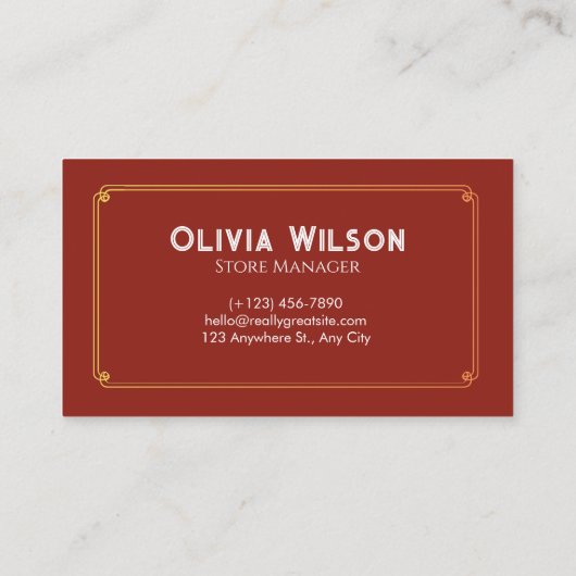 ラグジュアリーエレガントベーカリー&ペストリー 名刺 (裏面)