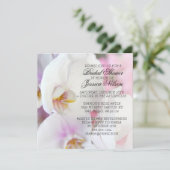 ラグジュアリーエレガントホワイトオーキッド招待状 招待状 (スタンド正面)