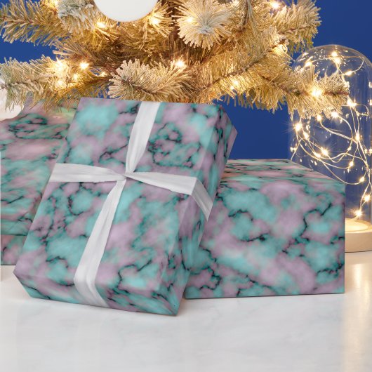 ラグジュアリーエレガントマモダンーブル ラッピングペーパー (クリスマス)