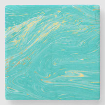 ラグジュアリーエレガントマーブル金ゴールドブルー王室のデザイン