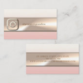 ラグジュアリーエレガントモダンプロフェッショナルインスタグラム 名刺 (正面/裏面)