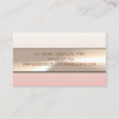 ラグジュアリーエレガントモダンプロフェッショナル 名刺 (裏面)