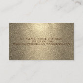 ラグジュアリーエレガントモダン、金ゴールドフレーム、大理石 名刺 (裏面)