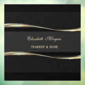 ラグジュアリーエレガントモダン、金ゴールド、ブラック ウィンドウサイン (シート3)