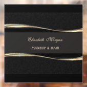 ラグジュアリーエレガントモダン、金ゴールド、ブラック ウィンドウサイン (シート2)