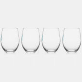 ラグジュアリーエレガントリトリートロ企業のゴ ステムなしワイングラス (左)