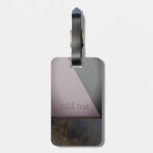 ラグジュアリーエレガントレザーカラフルルック ラゲッジタグ (裏面縦)