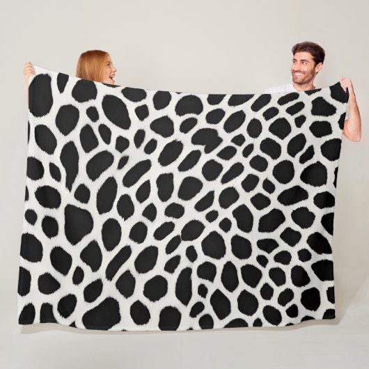 ラグジュアリーエレガント人気があるホワイトレオパードコレクション フリースブランケット (インサイチュ)