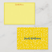 ラグジュアリーエレガント名(金ゴールド縁ど付き) ノートカード (正面/裏面)