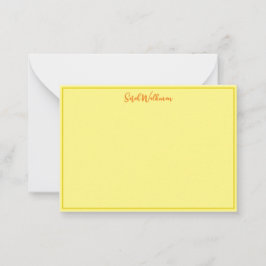 ラグジュアリーエレガント名(金ゴールド縁ど付き) ノートカード