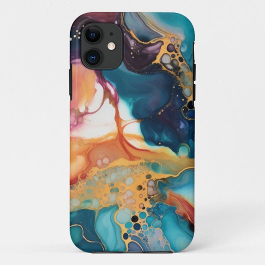 ラグジュアリーエレガント抽象的マーブル美しい Case-Mate iPhoneケース (裏面)