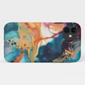 ラグジュアリーエレガント抽象的マーブル美しい Case-Mate iPhoneケース (裏面(横))