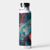 ラグジュアリーエレガント抽象芸術マーブルビューティフル ウォーターボトル (右面)