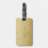 ラグジュアリーエレガント洗練された、きらびやかなハート ラゲッジタグ (裏面縦)