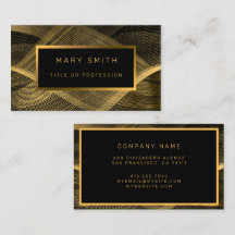 ラグジュアリーエレガント金ゴールドブラックウェーブ