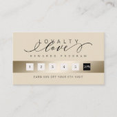 ラグジュアリーエレガント金ゴールドブラックロイヤリティラブリワード ロイヤリティカード (正面)