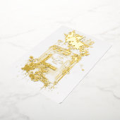 ラグジュアリーエレガント香水 箔招待状 (回転した状態)